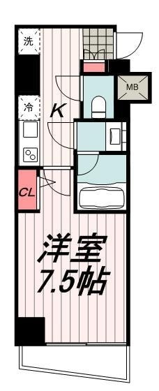 メイクスデザイン門前仲町IIの物件間取画像