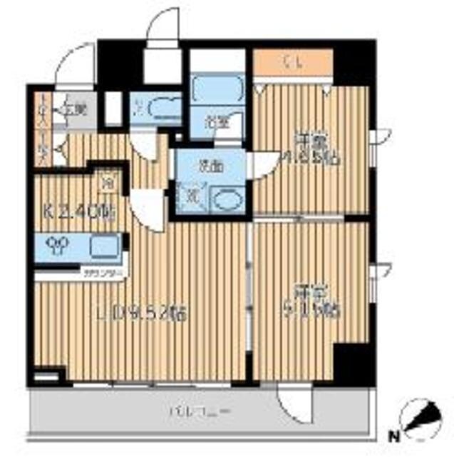 CITY SPIRE新富町の物件間取画像