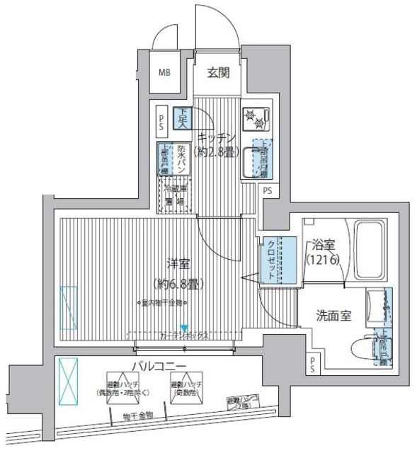 ルヴェール日本橋小伝馬町の物件間取画像