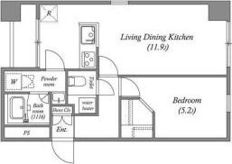 オーパスホームズ八丁堀の物件間取画像