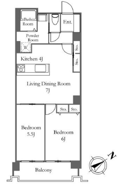 六本木ビュータワーの物件間取画像