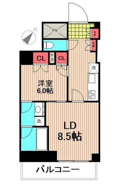 パークアクシス豊洲キャナルの物件間取画像