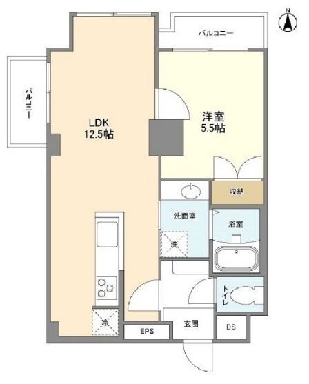 ベルファン西麻布の物件間取画像