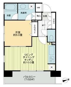 グローリオ品川シーサイドの物件間取画像