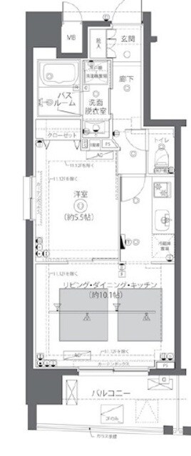 ZOOM日本橋蛎殻町の物件間取画像