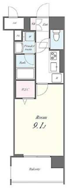 Ｎ’ｓ　ＰＡＲＫ　Ｒｅｓｉｄｅｎｃｅ　高田馬場の物件間取画像