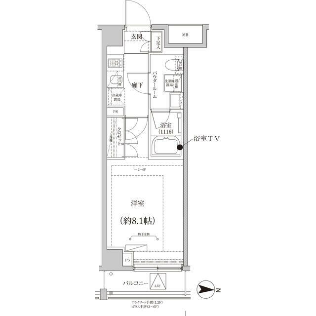 ＣＲＥＡＬｐｒｅｍｉｅｒ大島の物件間取画像