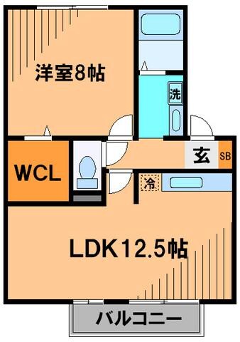 フルールの物件間取画像