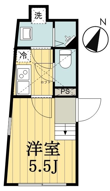 フェザンレーヴ三ノ輪の物件間取画像