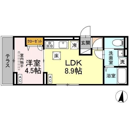 (仮)D-ROOM西瑞江の物件間取画像