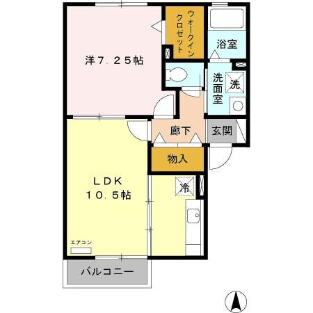 フォルテーヌIIIの物件間取画像