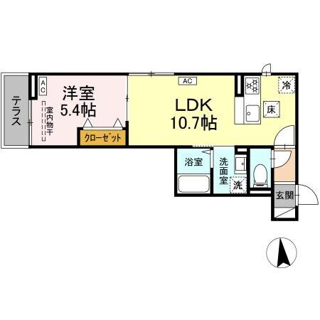 (仮)D-ROOM上篠崎の物件間取画像