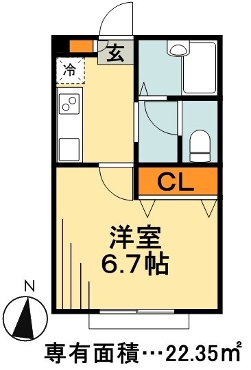 リリックコート新小岩の物件間取画像