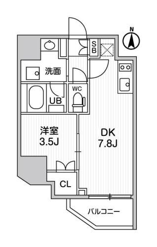 ALTERNA亀戸IIIの物件間取画像