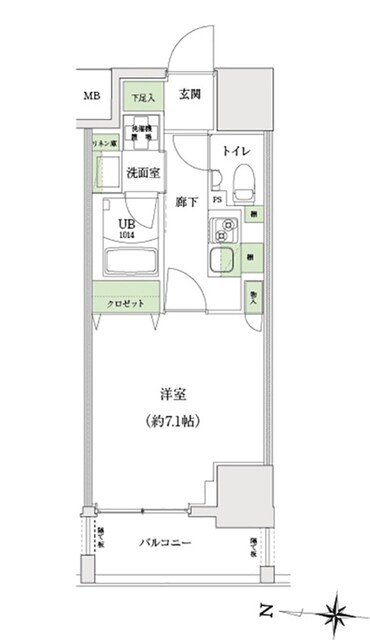 ＳＴＡＮＤＺ大島の物件間取画像