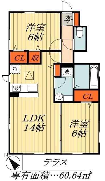 フルール妙典の物件間取画像