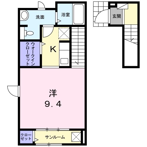 サン　ハイムの物件間取画像