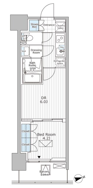 パークアクシス市川の物件間取画像