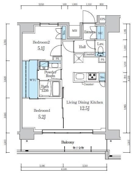 デュオフラッツ葛西の物件間取画像