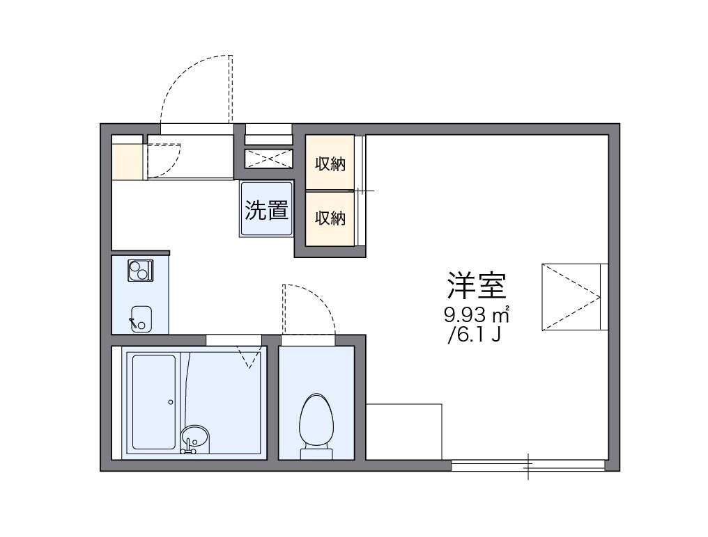 レオパレスＦの物件間取画像