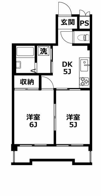 ユタカビルの物件間取画像