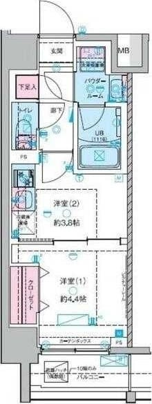 ジェノヴィア木場IIの物件間取画像