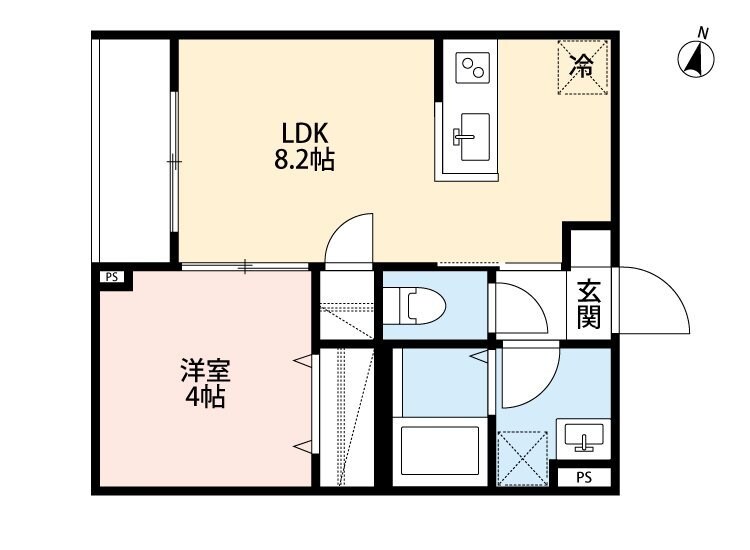 つばめハウス市川の物件間取画像