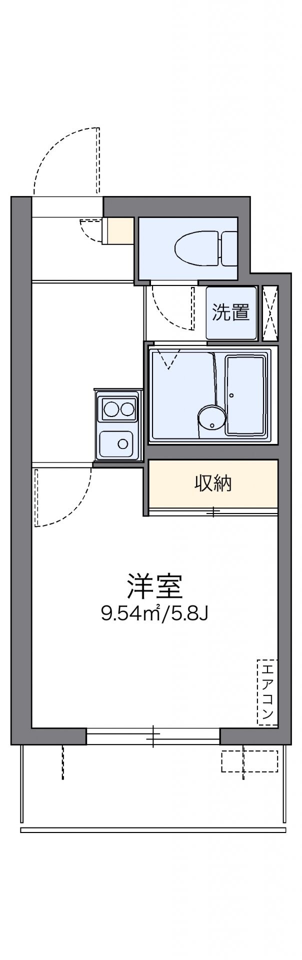 レオパレスオゥルの物件間取画像