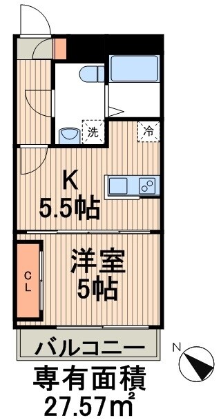 ディアコートＭの物件間取画像