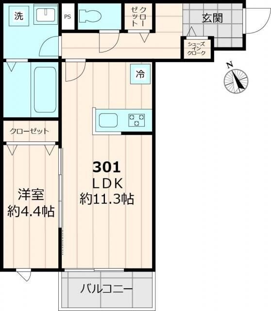 仮称ユアメゾン船堀Ｋの物件間取画像