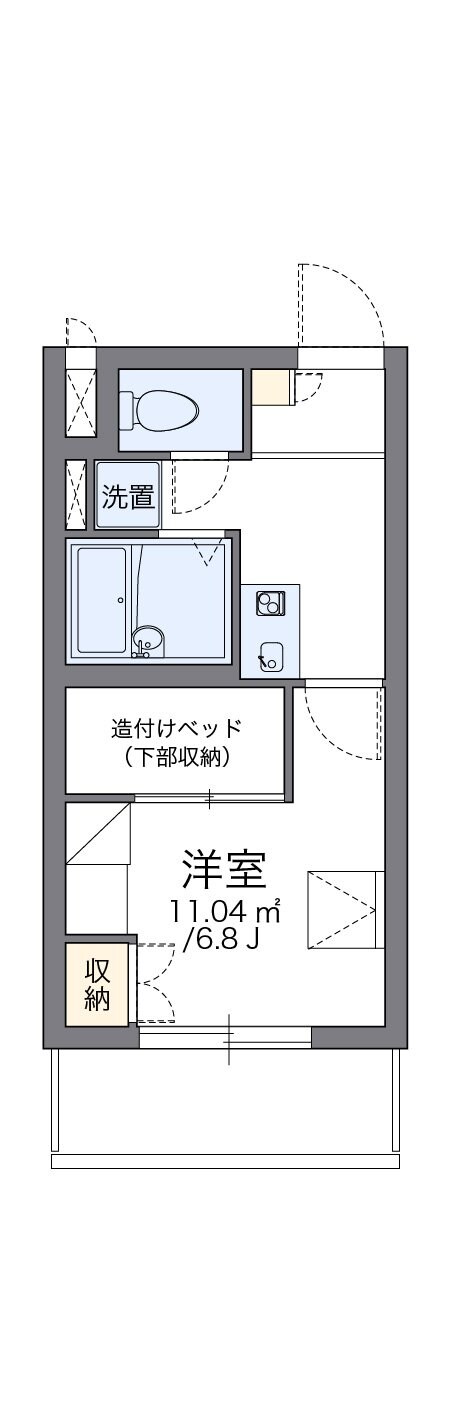 レオパレスＭＯＡＮＡの物件間取画像