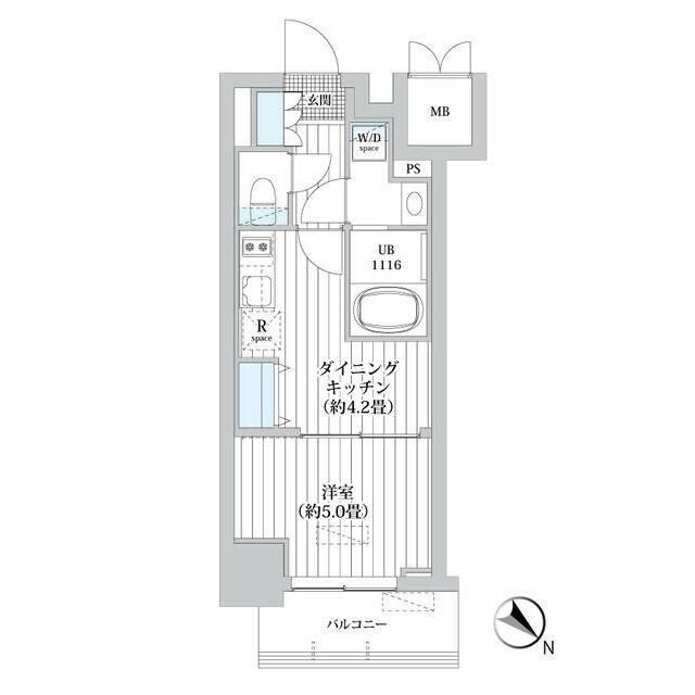 レフィールオーブ南行徳駅前の物件間取画像