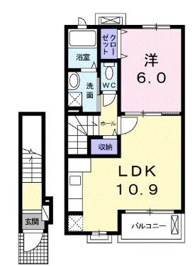 カーサユキの物件間取画像