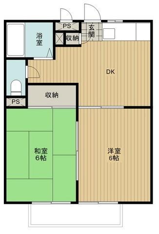 サンハイツ大杉の物件間取画像