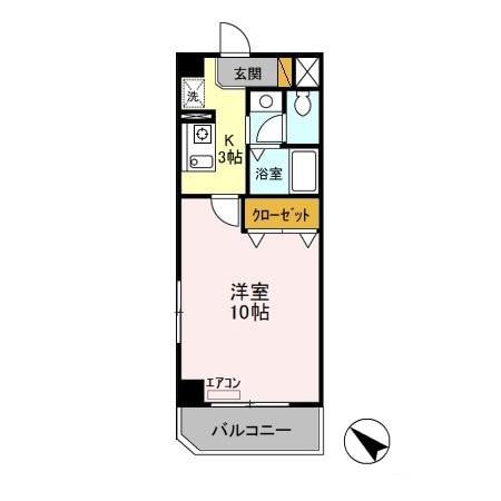 メゾンフルールの物件間取画像