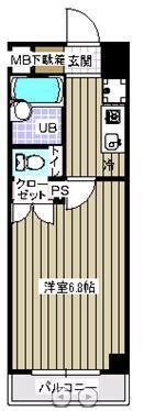 レジディア木場の物件間取画像