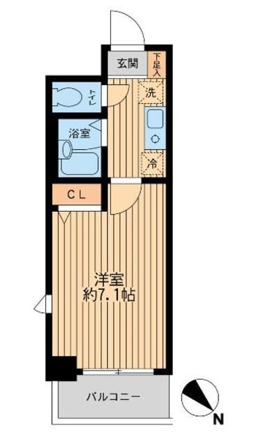 レジディア南行徳の物件間取画像