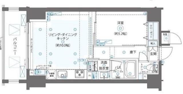 ZOOM日本橋浜町の物件間取画像