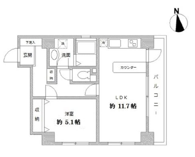 ラクラス田原町の物件間取画像