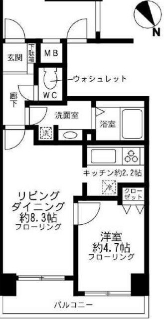 エクセルシオール日本橋人形町の物件間取画像