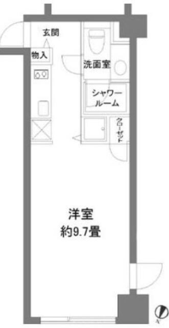 カスタリア水天宮の物件間取画像