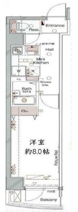 シンシティー日本橋の物件間取画像