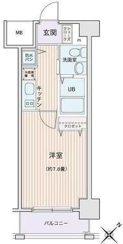 HF門前仲町レジデンスの物件間取画像