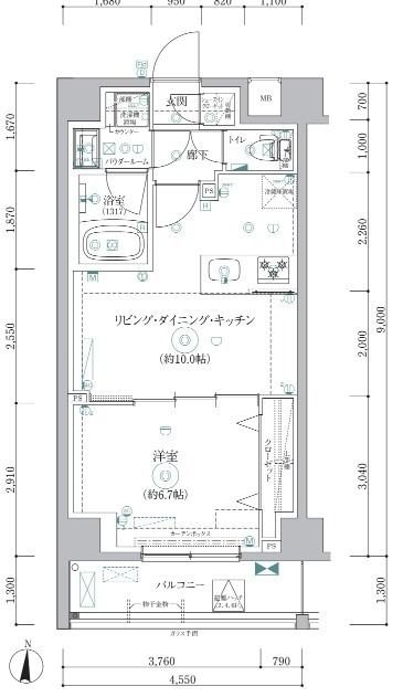 RELUXIA森下IIの物件間取画像