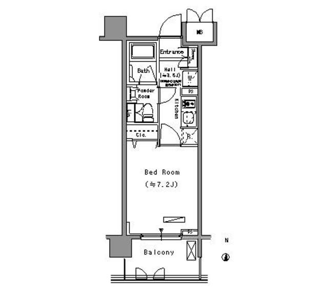 パークアクシス住吉の物件間取画像