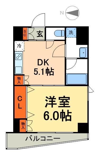 スタイル東上野の物件間取画像