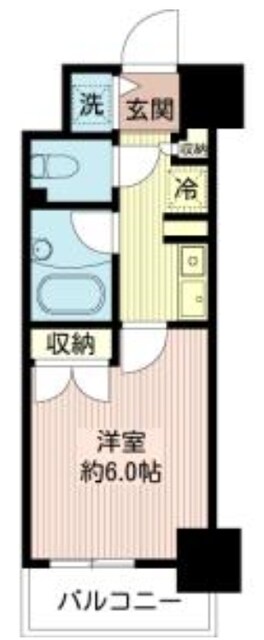 モアクレスト築地の物件間取画像