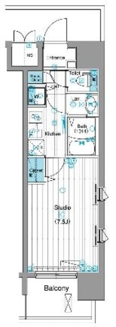 グランド・ガーラ銀座の物件間取画像