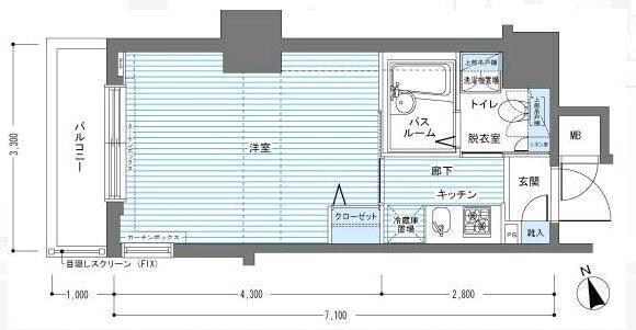 レジディア銀座東の物件間取画像