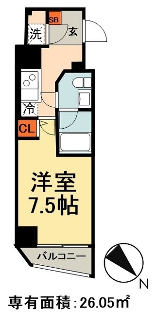 S-RESIDENCE蔵前の物件間取画像